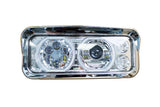 Peterbilt/Kenworth/FLD Full LED Headlights Chrome Assembly Set (LH+RH)