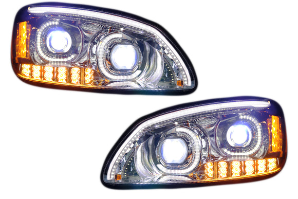 Kenworth T660 08-16 Full LED Performance Chrome Headlights 