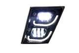 Volvo VNL 03-17 Full LED Fog Light Lamp plus LED Trim Set | Pair | (LH+RH)