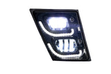 Volvo VNL 03-17 Full LED Fog Light Lamp plus LED Trim Set | Pair | (LH+RH)