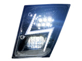 Volvo VNL 03-17 Full LED Fog Light Lamp Lightning Style Black | Pair | (LH+RH)